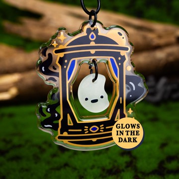 夜燈亞克力鑰匙扣 - 夜光效果