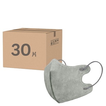 CHENYU 辰昱 3D醫療透氣口罩 10.6 x 9.9cm 1~3歲  雪釉灰  30個  1盒