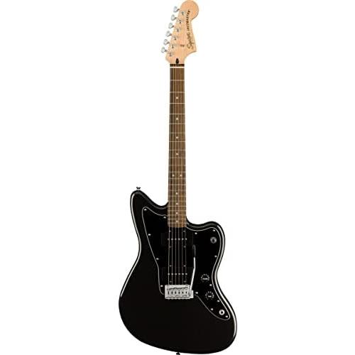 フェンダーSquier Affinity Jazzmaster Metallic Black Bundle with Frontman 10G A