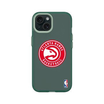 iPhone 15 Clear 憂墨綠 - NBA - Logo-亞特蘭大老鷹 Atlanta Hawks