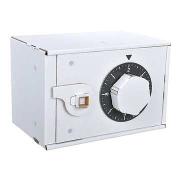 Hacomo WOW DIY組裝紙模型 可上色 親子互動益智玩具  1盒  5031 保險箱