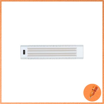 ウチダ 處點線尺 15公分×3毫米 1-807-0145