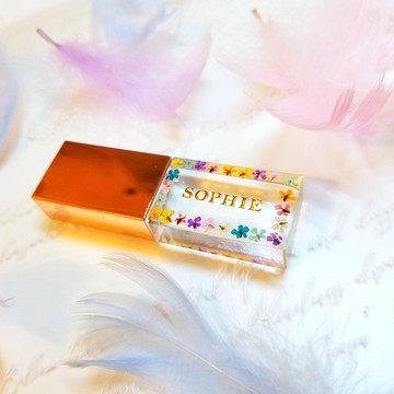 【主圖款-花環】客製人名隨身碟USB 情侶 閨蜜禮物 伴娘 送禮