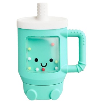 itzy ritzy 彩珠固齒器  固齒器  冰涼手搖 藍綠色  1個