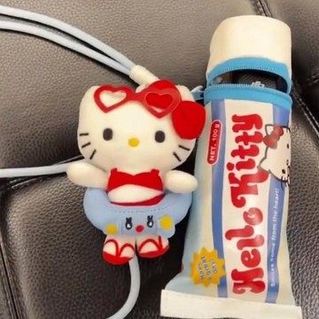 ✨臺灣寄出✨日系小貓牙膏創意可愛pocket3保護套趣味搞怪整理大疆收納包斜挎