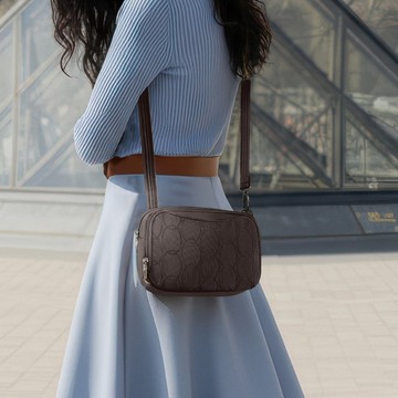 美國 TRAVELON | Runways 3層防盜斜背包(月影灰)