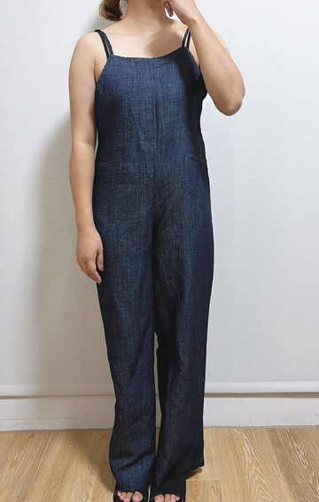 正韓 綁帶吊帶褲 連身褲 長度可調整