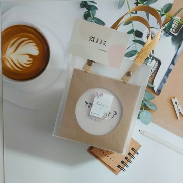 緩慢而美好 | 吸水杯墊【磨砂提袋禮】