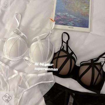 可可裡❣️性感純欲內衣小胸聚攏收副乳防下垂加厚款胸罩套裝顯大調整型文胸