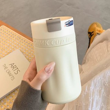 簡約保溫杯女生高顏值咖啡杯直飲小巧便攜杯子辦公室水杯2023新款