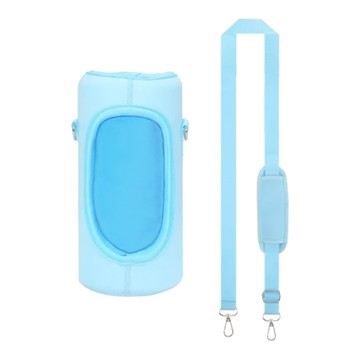 網美保溫杯杯套 2000ml 天空藍 潛水料材質  1入  1個