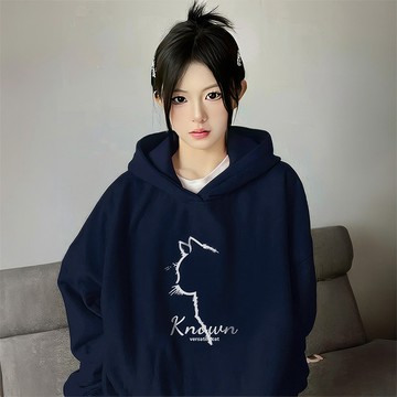 【現貨！當天出貨】韓系帽t 純棉重磅帽T 加大碼寬鬆衣服 下半身失蹤連帽衛衣 秋冬季加絨加厚帽踢 韓版潮流女裝 新款衣服