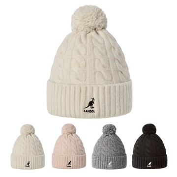 KANGOL POM POM 毛球毛帽 麻花毛帽 長毛帽 多色 毛帽 秋冬必備 百搭毛帽 袋鼠帽