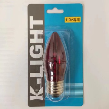 LED專利蠟燭燈泡 1W 紅光 E27