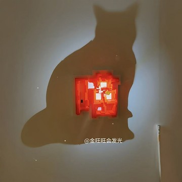💕貓咪光影💕燈💕免運 溫馨氛圍💕燈 臥室客廳睡眠小夜💕燈 治愈解壓小貓氛圍燈 創意免打孔牆壁裝飾 趣味拍照道具 新年禮物