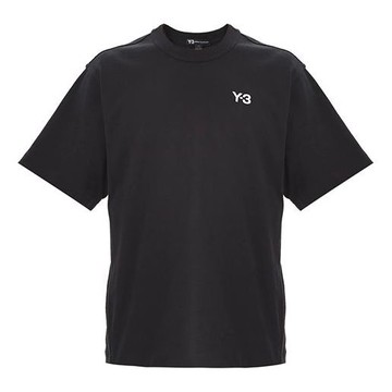 Men's Y-3 Alphabet Logo Casual Short Sleeve Black T-Shirt
