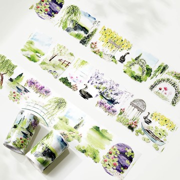 花苑庭影 PET 和紙膠帶 5米卷