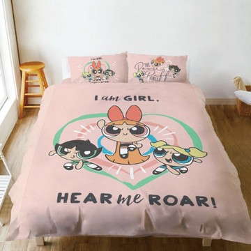 戀家小舖【女孩出動】單人床包含一件枕套 飛天小女警 卡通 台灣製造