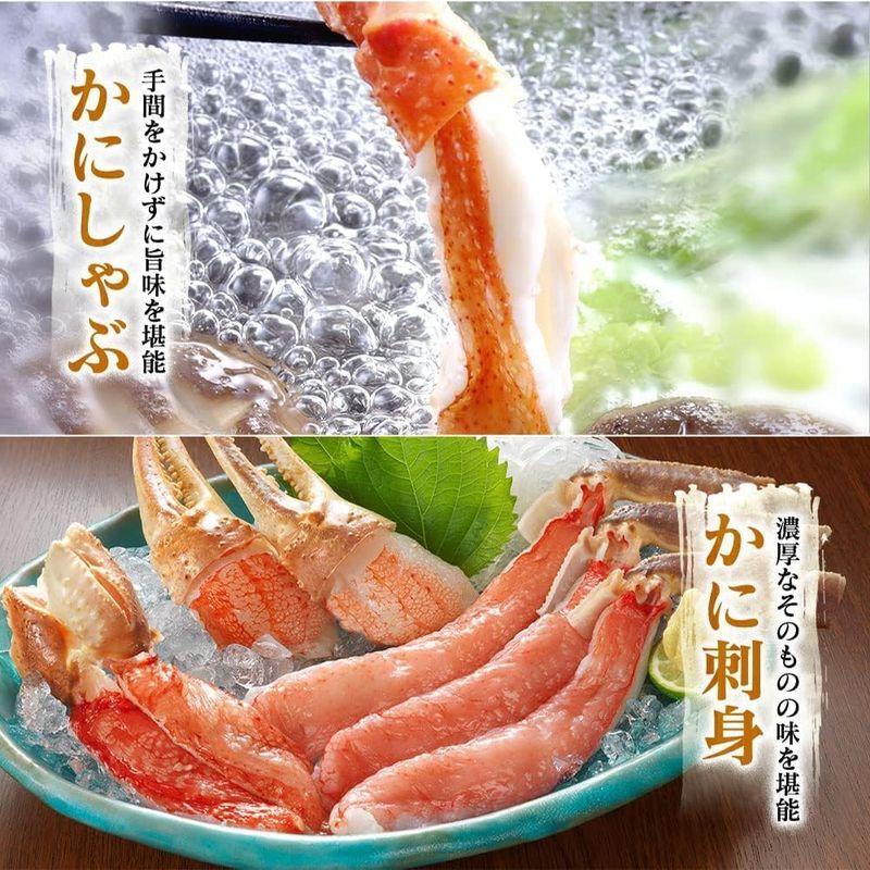 鮮度の鬼 生食可 生 ずわいがに ポーション 1kg 刺身 ギフト プレゼント 特大