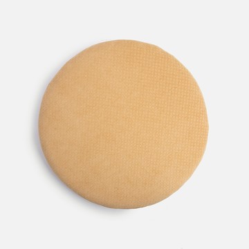 雪尼爾記憶圓坐墊 40x40cm 黃色