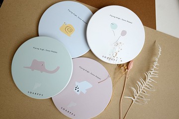 Soarppy品牌 - 鶯歌陶瓷吸水杯墊四入一組9折優惠