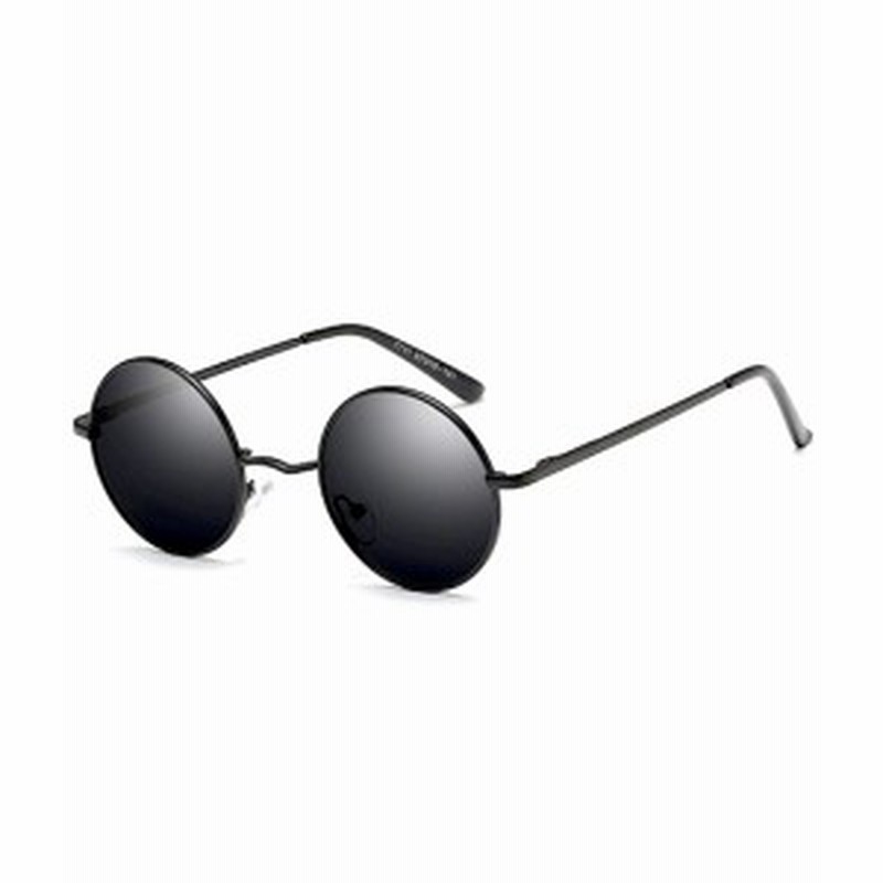 サングラス 丸サングラス 黒 ラウンド ファッション Uvカット おしゃれ メンズ レディース メタルフレーム 送料無料 通販 Lineポイント最大10 0 Get Lineショッピング