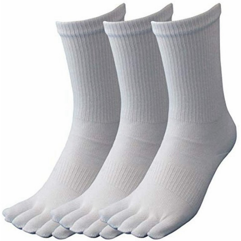 靴下 メンズ 純綿 5本指 3足組 軍足 丈夫でムレない湿り気なしの超純綿靴下 綿100 白 ソックス 24 5 27cm サポータ付 C 通販 Lineポイント最大0 5 Get Lineショッピング