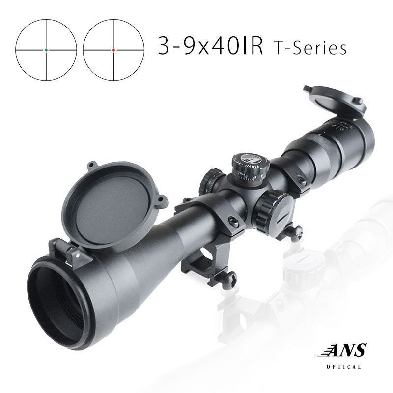 ANS Optical 3-9倍 可変ズーム T-series 3-9x40 IR レッド＆グリーン 赤緑 ハイマウントセット ライフルスコープ  20mm 通販 LINEポイント最大0.5%GET | LINEショッピング