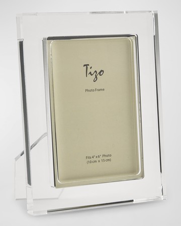 LUCITE FRAME W/BORDER, 8" x 10"
