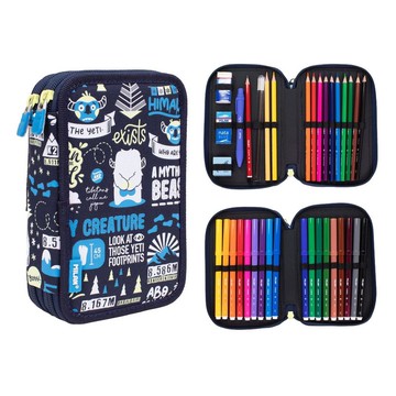 【MILAN】隨行畫筆袋著走 雪怪Yeti大冒險 雙層式 生日 畢業 禮物