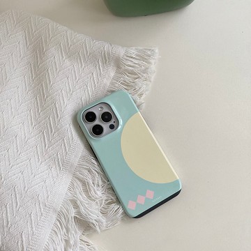 【FITZORY】幾何系列 - Mint Moonlight | iPhone殼