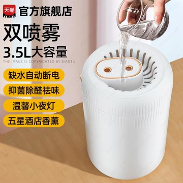加濕器小型家用靜音臥室嬰兒孕婦辦公室桌面無線空氣凈化香薰學生宿舍女生禮物大噴霧雙噴大霧量夜燈旅行便攜