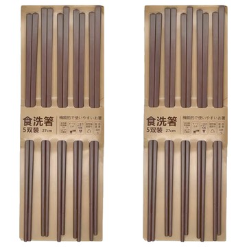 食鮮PPS筷  顏色隨機  5雙筷子  2組