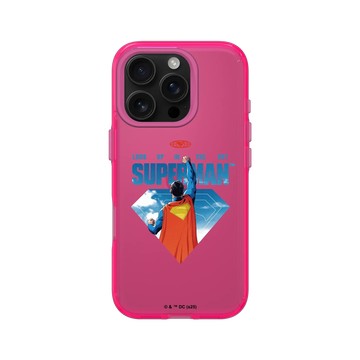 iPhone 16 Pro Clear 粉漾桃 - Superman - Superman-飛上天際