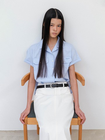 Bite Oxford Shirt [Soft blue]