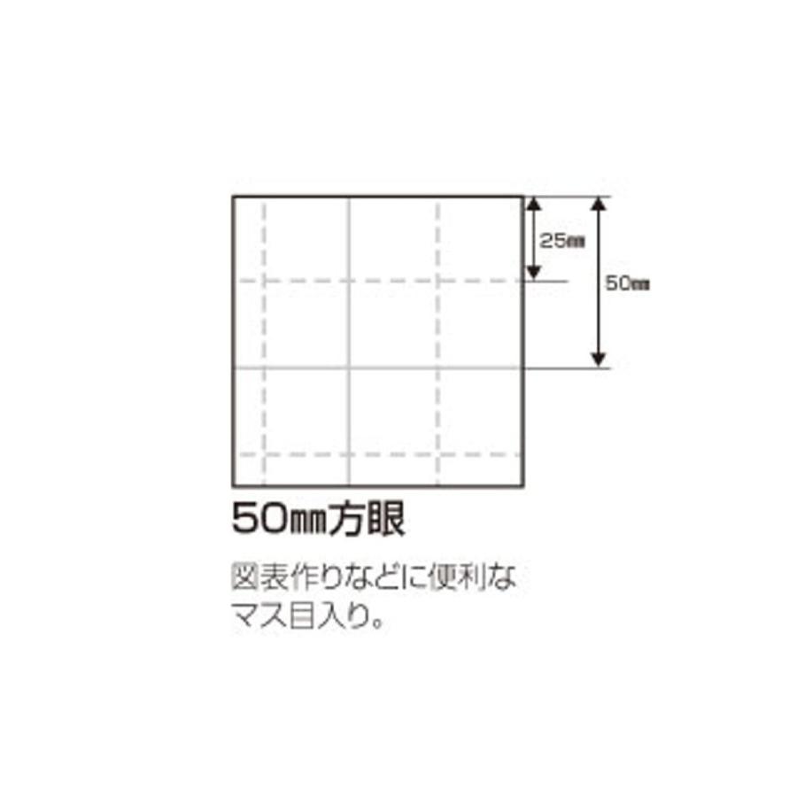 maruai マルアイ 模造紙 クリーム ロール 大判 マス目 50mm 方眼紙 788mm幅 30m巻 マ-53C