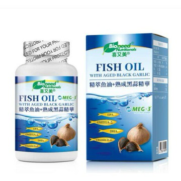 喜又美 精萃魚油+熟成黑蒜精華 90顆/瓶