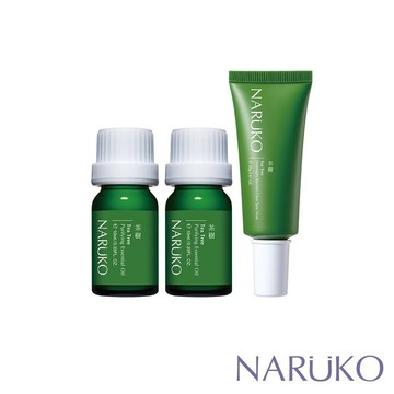 【NARUKO牛爾】茶樹神奇痘痘油10ml (2入組)+夜敷膜25gx1入(毛孔粉刺/抗痘)