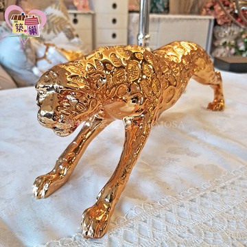 金色招財金錢豹咬錢擺飾 中 居家擺飾風水招財轉運傢飾藝術品 築巢家飾 築巢購 Line購物