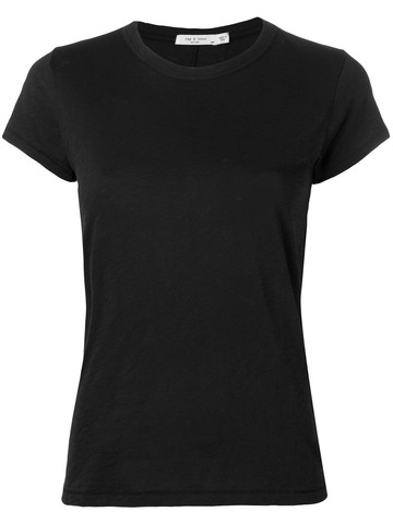 rag & bone - slim-fit T-shirt - women - Cotton - XL - Black
