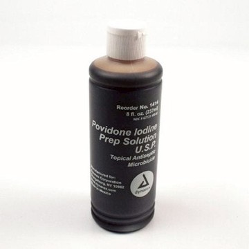 Prep Solution Dynarex 8 oz. Bottle 10% Strength Povidone-Iodine Case of 24 by Dynarex
