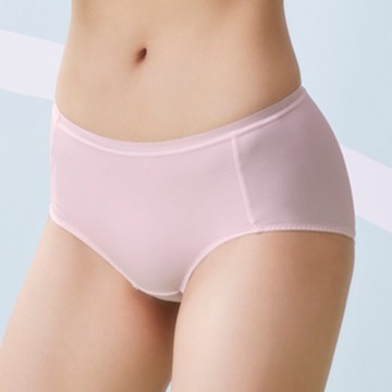 嬪婷-校園運動系列-涼爽抑菌 M-3L中低腰平口褲(亮麗粉) 搭配內褲-BS4366LP