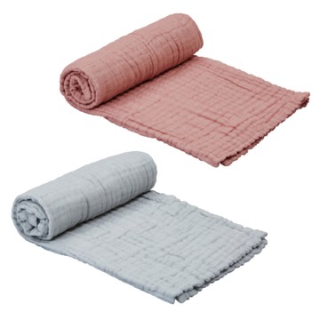 agape 愛佳倍 九層純棉紗浴巾蓋毯(2色可選)