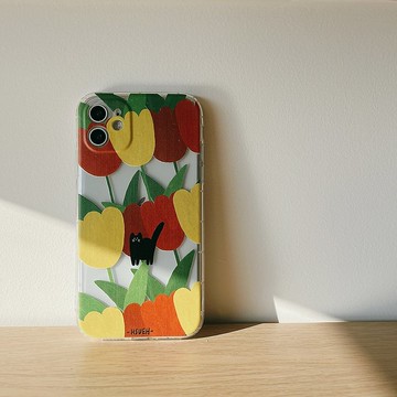 聯名 阿Hsueh 鬱香黑貓 防摔手機殼 HHAA04