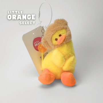 可愛歪頭鴨熊熊帽吊飾 情人節 交換禮物 療癒 玩偶 可愛娃娃 包包吊飾 生日禮物