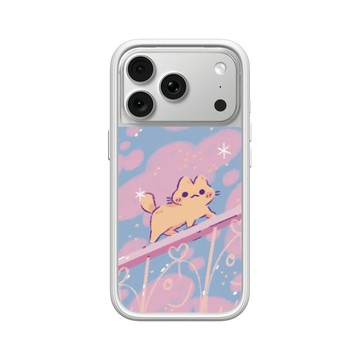 iPhone 18 Pro Mod NX -邊框背蓋組合 (相機按鈕) 白 - Jazlynn - 欄杆漫步