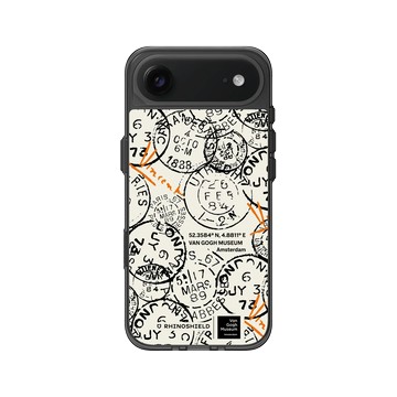 iPhone Air Clear (相機按鈕) 酷墨灰 - Van Gogh Museum - 印章 - 圖案