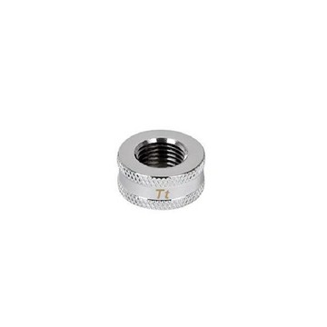 【獨家！另享10%回饋】曜越 Pacific G1/4 母頭對母頭 10mm延伸管 銀CL-W048-CU00SL-A/黑CL-W048-CU00BL-A