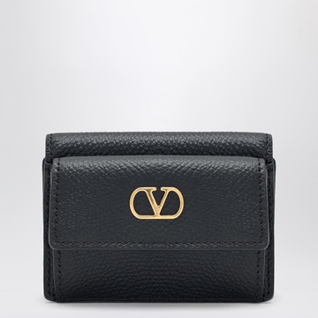 Vlogo trifold wallet black