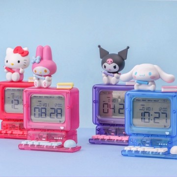 韓國代購 三麗鷗 SANRIO復古電腦桌鐘 時鐘 HELLO KITTY 酷洛米 美樂蒂 大耳狗 /預購